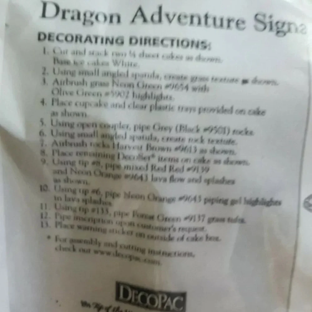 Dragon Adventure Volcano DecoPac Signature Cake